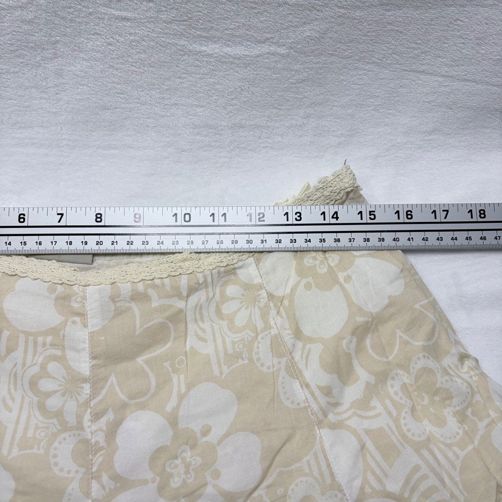 Casa Blanca Skirt Floral Midi Beige Cream Crochet Lace Trim Boho Size EUR 40 - Picture 6 of 7